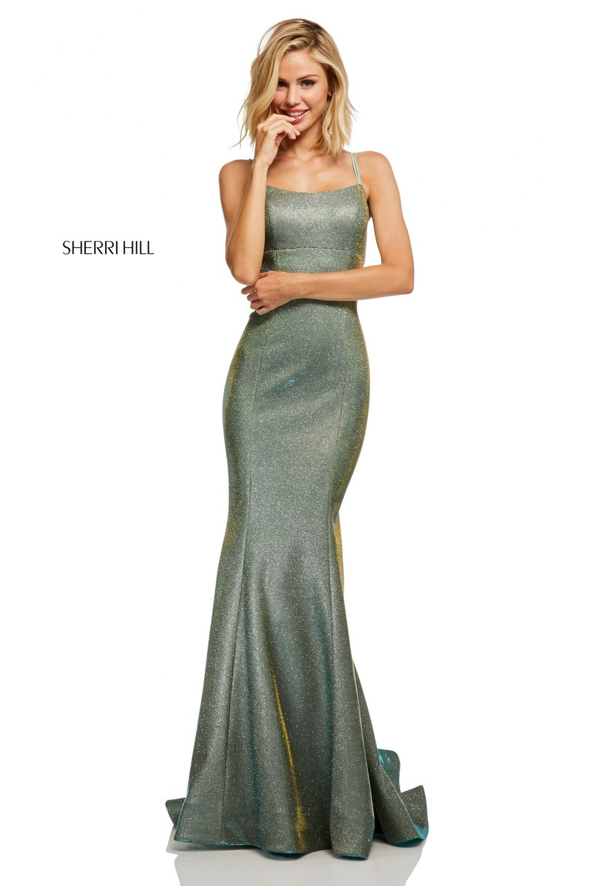 sherri hill glitter dress