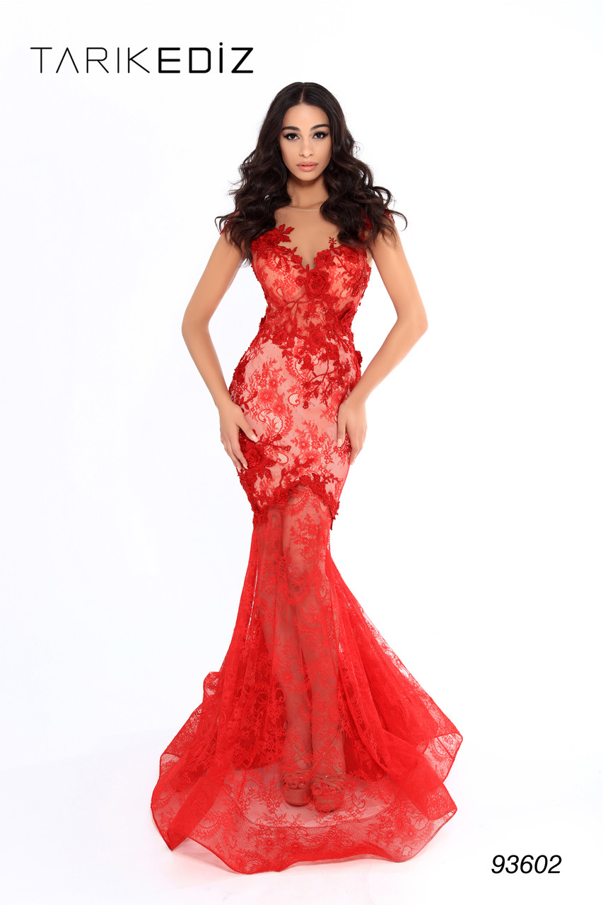 tarik ediz red gown