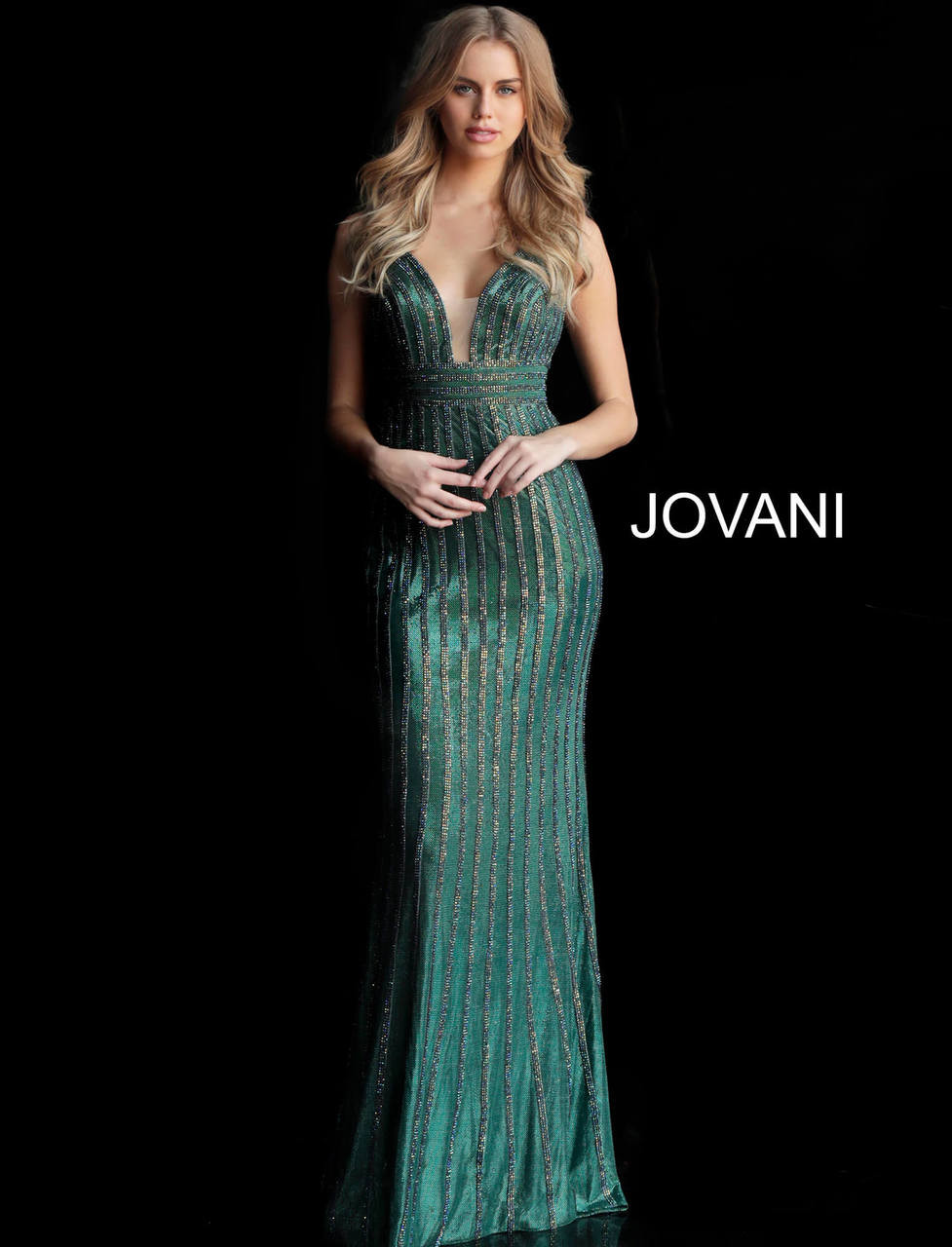 jovani green gown