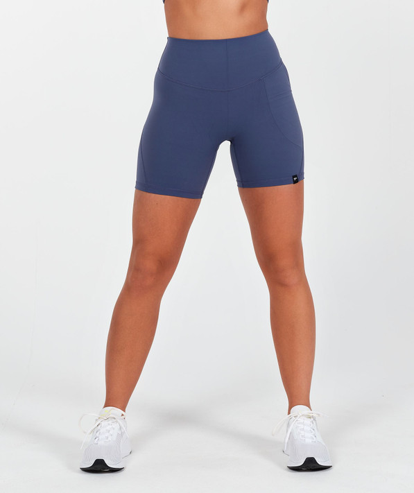 Lux High Waisted Shorts - Blue Crush