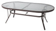 Oval Glass Top Dining Table