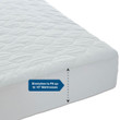 Bargoose 4 Ply Deluxe Quilted Fitted Waterproof Mattress Pad, 16" Stretch Poly Knit Skirt Hospital Twin 36x80x16