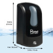 Automatic Soap and Hand Sanitizer Dispenser, Foam Pump, Locking with Key, Touchless, Refillable Bottle, Black