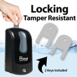 Automatic Soap and Hand Sanitizer Dispenser, Foam Pump, Locking with Key, Touchless, Refillable Bottle, Black