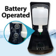 Hand Sanitizer Stand with Dispenser and Bilingual Sign, Black, Kit