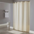 Oxford Shower Curtain Hookless 71x74 100% Polyester, Beige, Case of 12