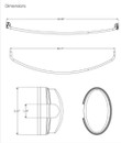 Curved Shower Rod  44" - 72" Chrome