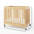 Foundations Compact Boutique™ Folding Crib, Natural