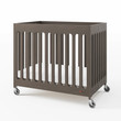Foundations Compact Boutique™ Folding Crib, Dapper Gray
