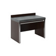 Sullivan Panel Luggage Bench with Padded Black Vinyl Seat