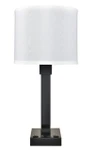 Strata Black Single Table Lamp with USB-A & USB-C