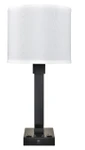 Strata Black Twin Table Lamp with USB-A & USB-C