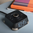 Brandstand CubieTime Hotel Charging Alarm Clock, Black – Case of 6