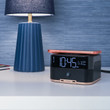 Brandstand CubieTrio+ Bluetooth Hotel Alarm Clock, Wireless Charging, Black - Case of 6