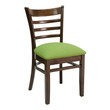 Florida Seating FLS-05S Indoor Wood Side Chair, Walnut