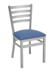 Florida Seating MET-05S Indoor Metal Side Chair, Silver