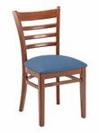 Florida Seating FLS-05S Indoor Wood Side Chair, Mahogany
