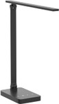 Lepro LED Desk Lamp with USB Charging Port Dimmable Black
