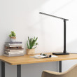 Lepro LED Desk Lamp with USB Charging Port Dimmable Black