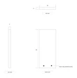 Barron 18 Inch Wide Wall Table Panel - 48 Inch Height