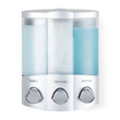 Better Living 76334-1 Euro TRIO Dispenser, Translucent Container, Satin Silver