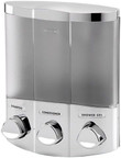 Better Living 76334-1 Euro TRIO Dispenser, Translucent Container, Satin Silver
