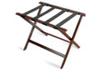 Economy Series Wood Luggage Rack, Cherry Mahogany, Black Straps, Price Per Each, 6 Per Case