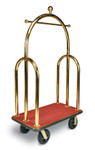 Deluxe Heavy Duty Luggage Cart 2" Tube, Trident Style, Titanium Gold