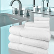 Oxford Gold Bath Towel 24x54, 12.5 lb. 86% Cotton 14% Polyester,  White, 1 dozen