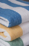 Oxford Cabana Stripe Pool Towel 30 x 60, 100% Cotton, 9 lb., 1 dozen