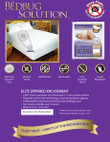 Elite Mattress Protector Stretch Knit Polyester, Queen 60x80x9 Zippered w/ Bugstop® Seal, 9” Deep, Case of 6