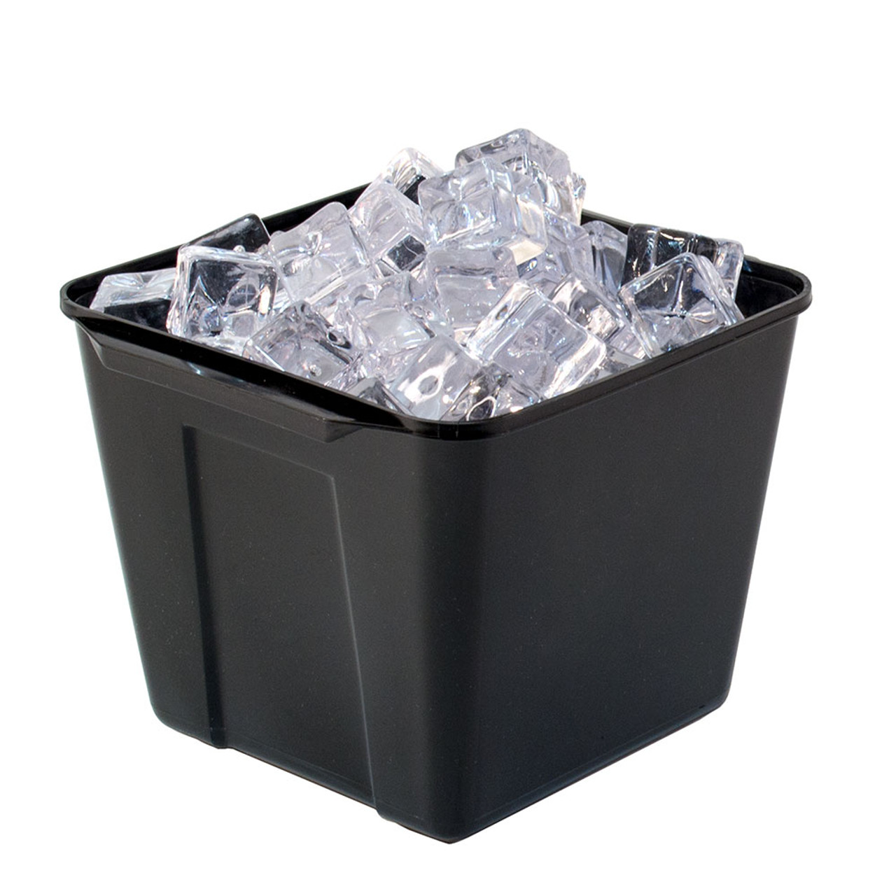 3 Quart Square Plastic Ice Buckets