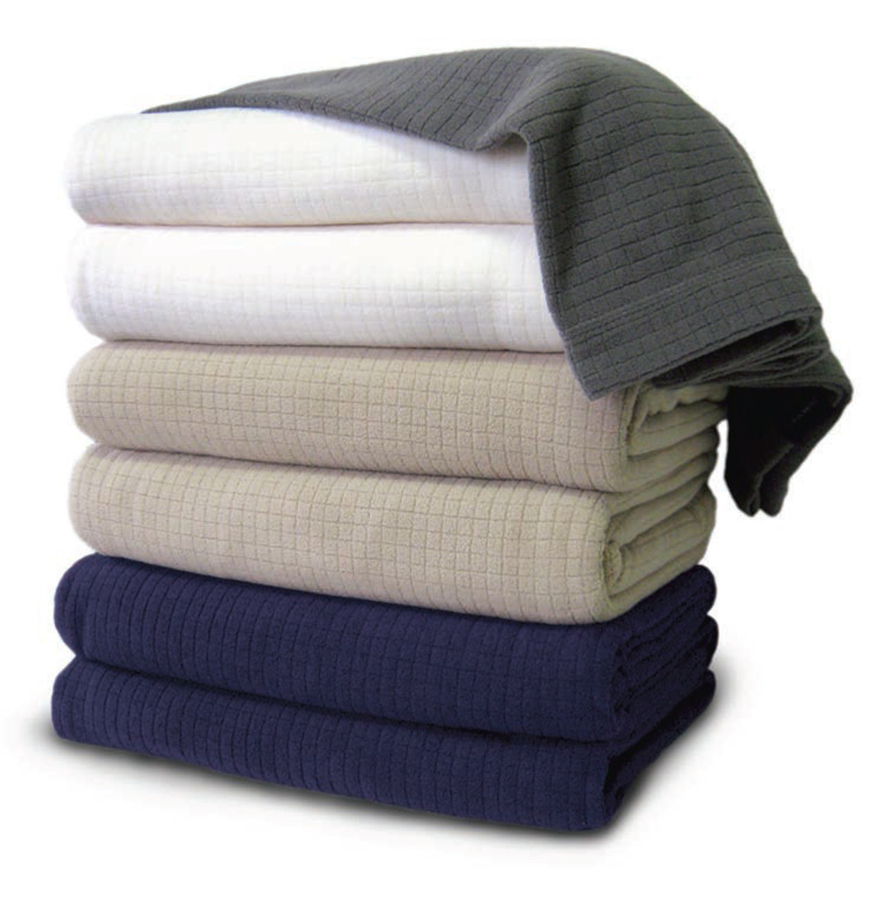 Oxford Microplush Fleece Blankets, Size: King, Gray