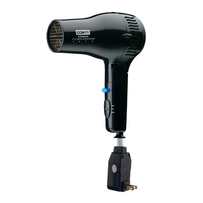 Conair 169BIW 1875 Watt Ionic Cord-Keeper Hair Dryer, Black