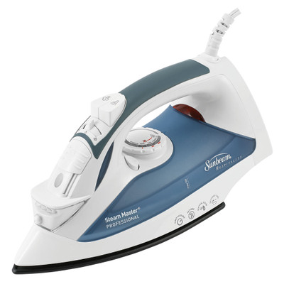 Sunbeam 4273-200 GreenSense SteamMaster Full Size Professional Hotel Iron with ClearView, White