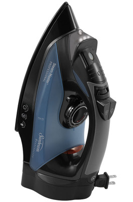 Sunbeam 4275-200 GreenSense SteamMaster Full Size Professional Hotel Iron with Retractable Cord and ClearView, Black