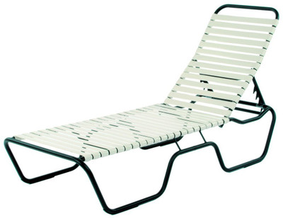 Sanibel Strap Chaise Lounge Chair 12 Inch, Stackable