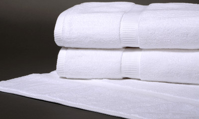Denali Bath Towel Dobby Border 30x60, 100% Ring Spun Cotton, 20.0 lb, 1 dozen