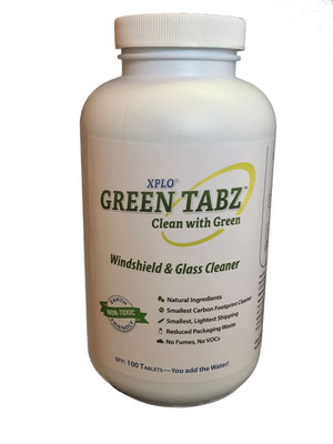  Green Tabz™ Windshield and Glass Cleaner Tablets, 100 Tablets, Case of 12