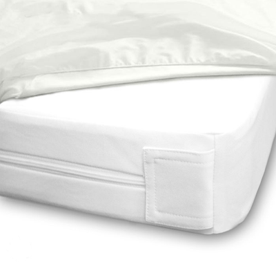 Oxford Bed Bug Mattress Cover Twin 39x75x15 w/Zipper and Velcro