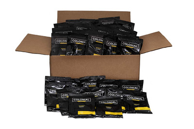 Colonial Coffee Regular 4-Cup Filter Pouch 0.5 oz, Case of 150 Colonial Coffee Regular 4-Cup Filter Pouch 0.5 oz, Case of 150