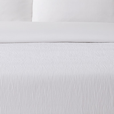 Berkshire Ripple Weave Puff Jacquard Top Sheet 114x103 King