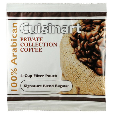 Cuisinart Signature Blend Coffee 4-cup Filter Pouch Regular, .7oz., Case of 100