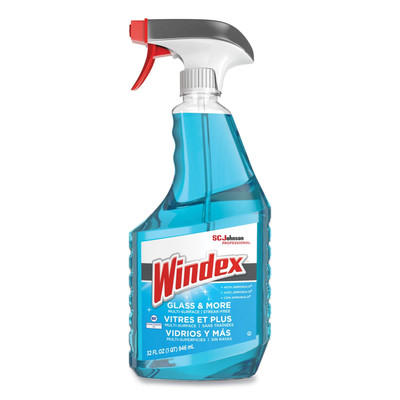 Windex Glass Cleaner with Ammonia-D, 32 oz Spray, Case of 8