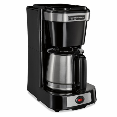 Hamilton Beach Commercial HDC500DS 4-Cup Coffeemaker Black w/Stainless Steel Carafe