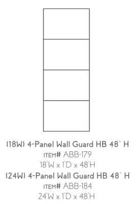 Abbot 24 Inch Headboard Extension for 48 Inch Height