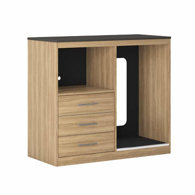 Abbot 3 Drawer Micro Fridge Cabinet 48"W x 22"D x 43"H Abbot 3 Drawer Micro Fridge Cabinet 48"W x 22"D x 43"H