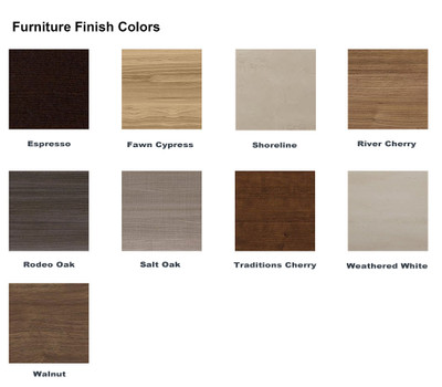 Abbot 2 Drawer Micro Fridge Cabinet 54"W x 22"D x 43"H