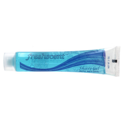 Freshscent Shave Gel Tube, 3 oz, Case of 144