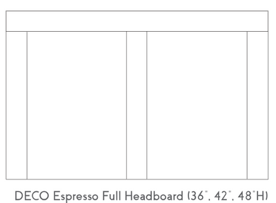 Deco Full Headboard 42 inch 